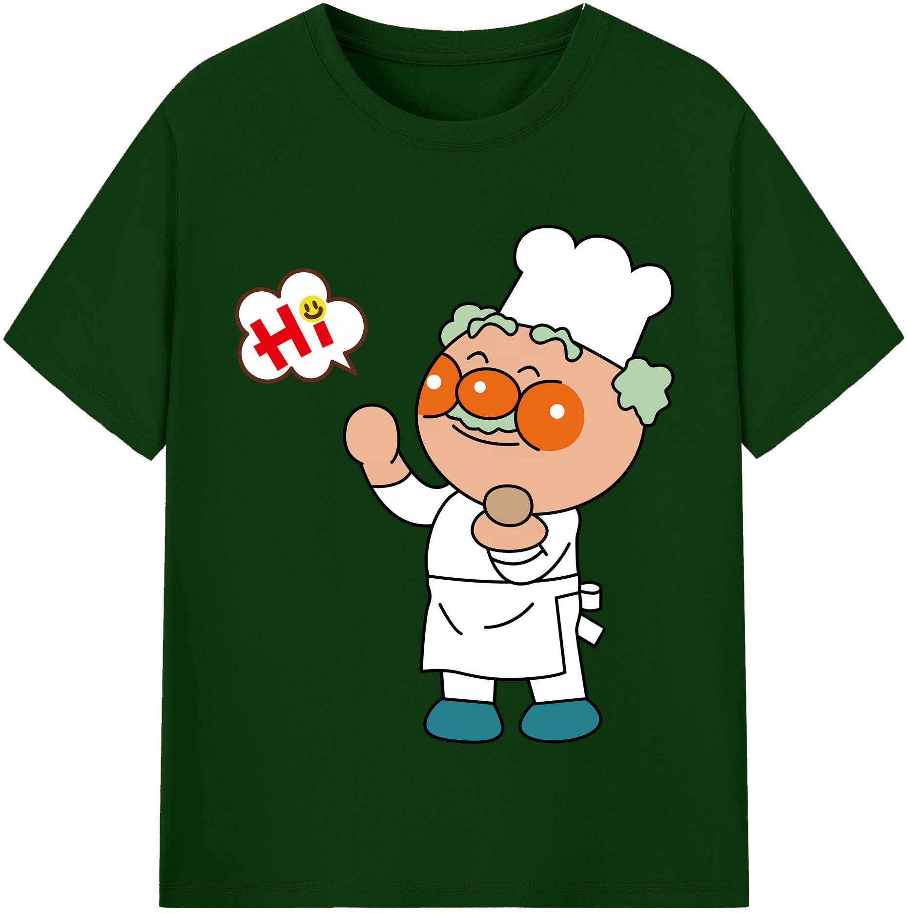 （画像用） アンパンマン Anpanman 綿100％半袖Tシャツ（フロントプリント）